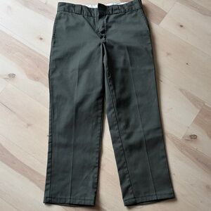 Dickies original fit pants olive green mens 34x30